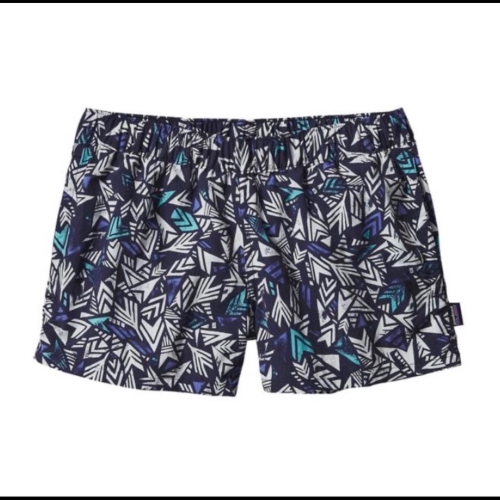 [Patagonia] Barely Baggies Short 2.5" Inseam Quiver & Quill Navy Blue Medium
